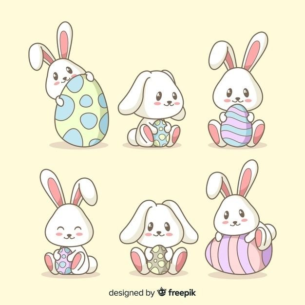 Пасхальный зайчик рисунок