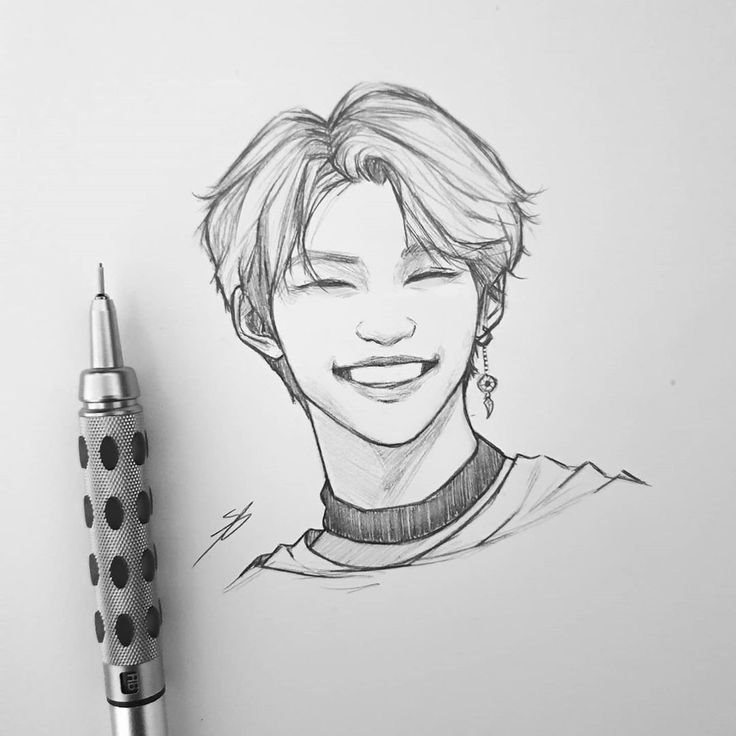 Минхо арт Stray Kids карандаш