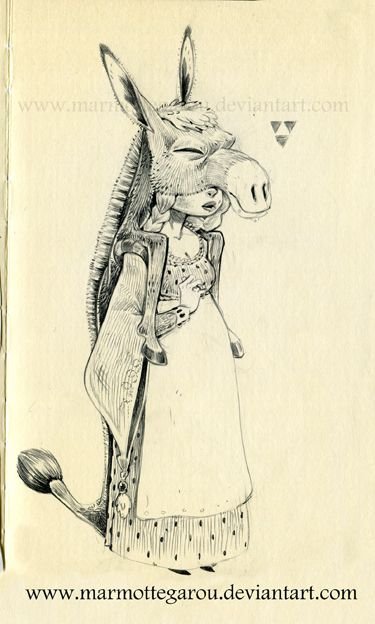 Рисунок к сказке Ослиная шкура
