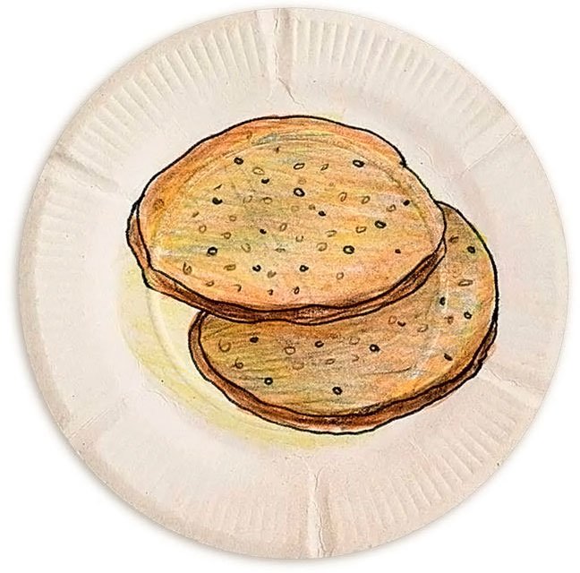 Оладушек нарисованный