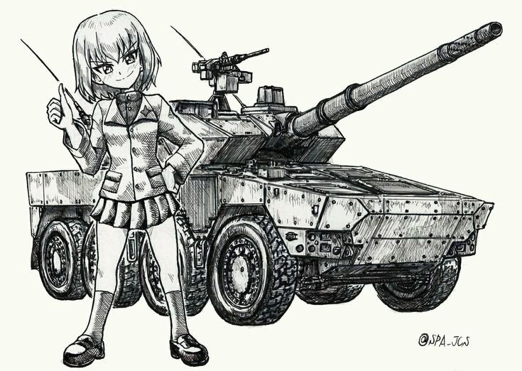 Аниме танкистка