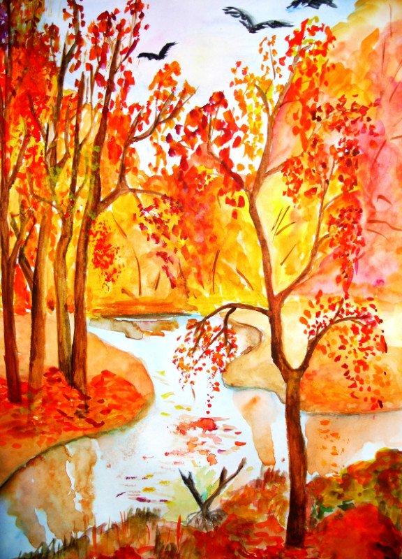 Краски осени рисунок