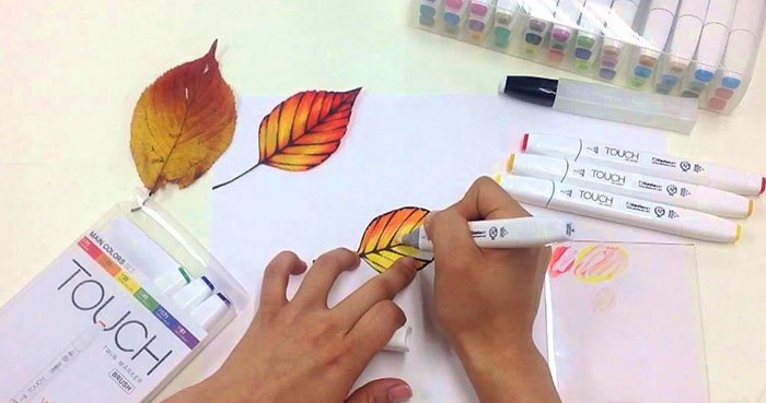 Рисунки фломастерами Touch