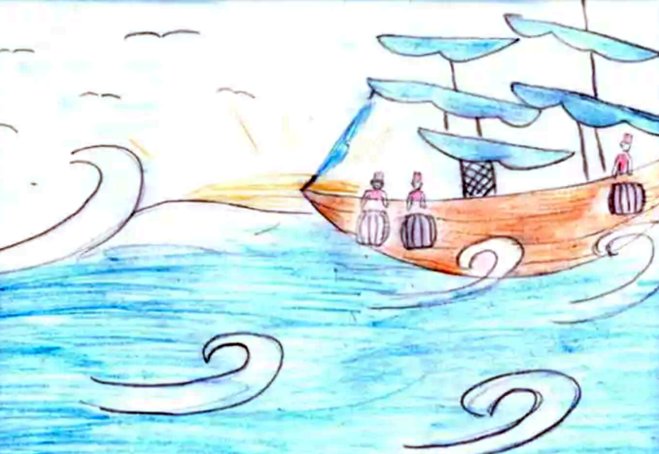 Рисунок к опере Римского Корсакова Садко