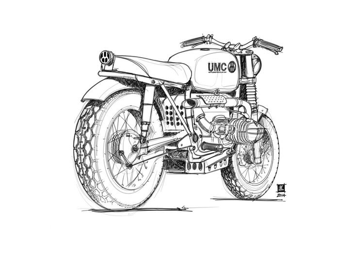 Чертежи Cafe Racer Урал