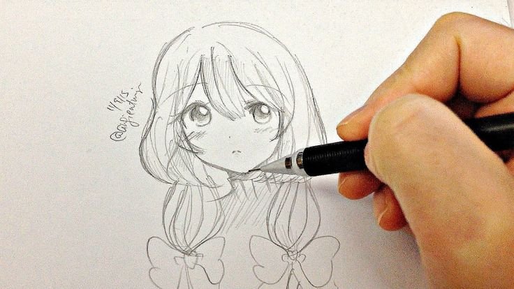 Рисунки карандашом анем