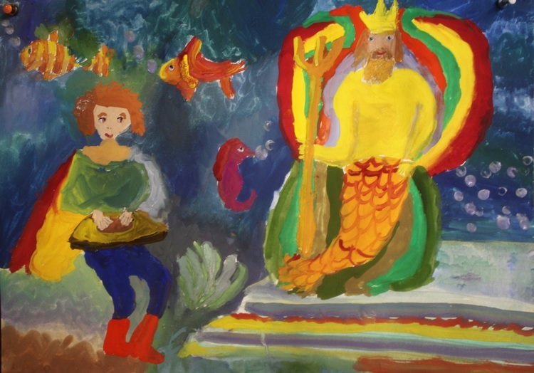 Рисунок царя к опере Садко