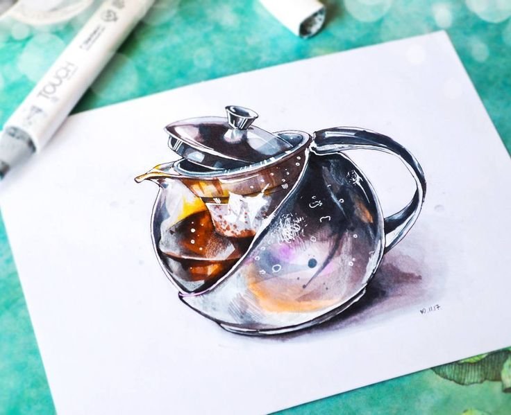Чай маркерами