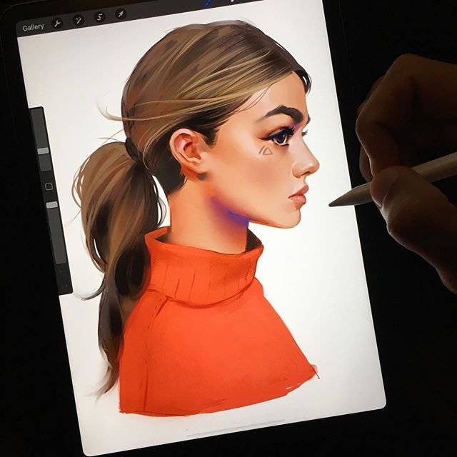 Procreate портреты Джулия Разумова