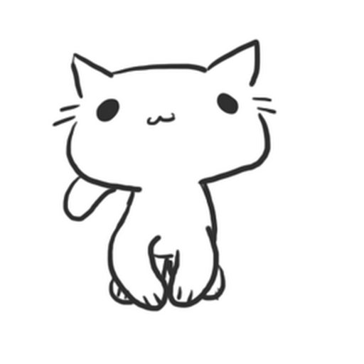 Милый белый котик