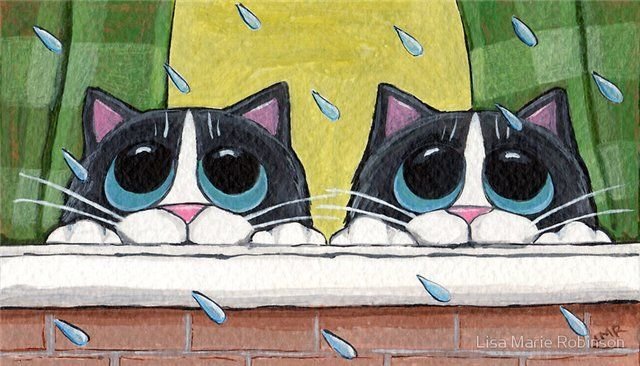 Коты рисунки