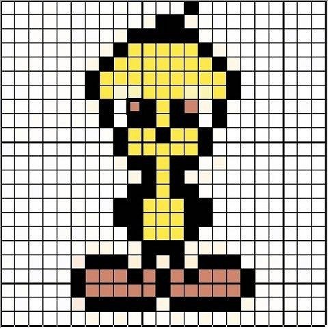 Рисунки по клеточкам из игр