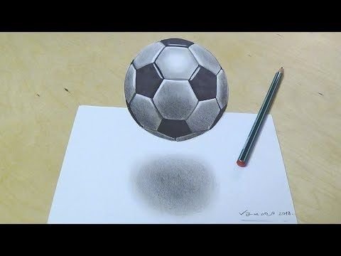 Поэтапное рисование футбольного мяча
