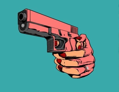 Поп арт пистолет