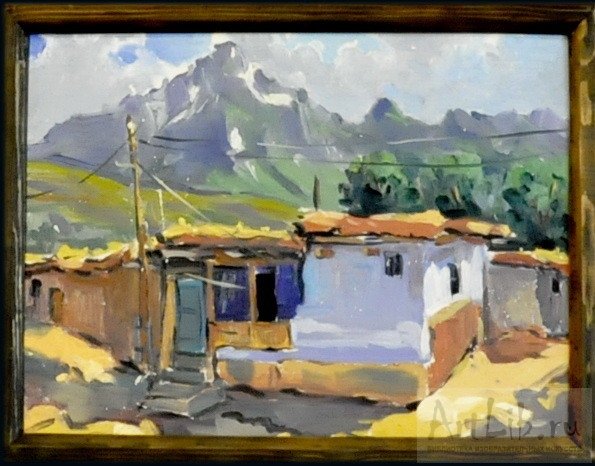 Кишлак Узбекистан акварельюatabaev Art