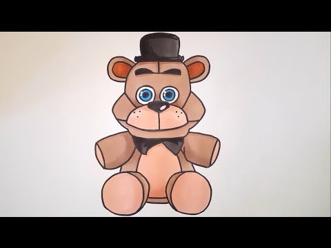 Мишка Фредди нарисовать