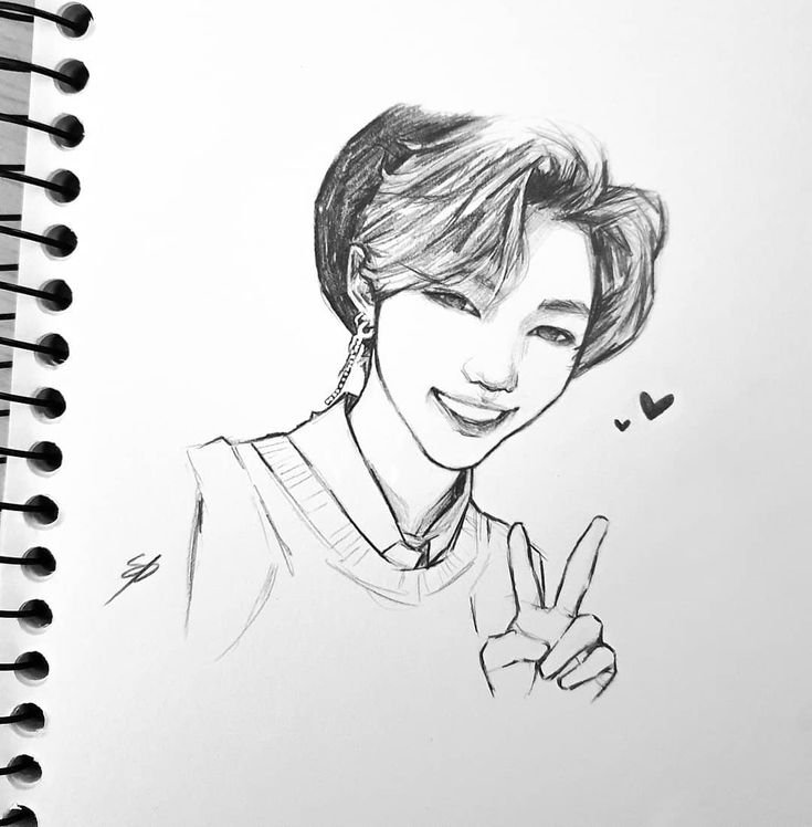 Kpop Stray Kids скетч
