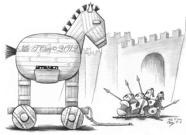 Рисунок на тему Троянский конь