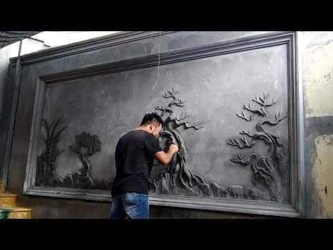 Арт бетон стены
