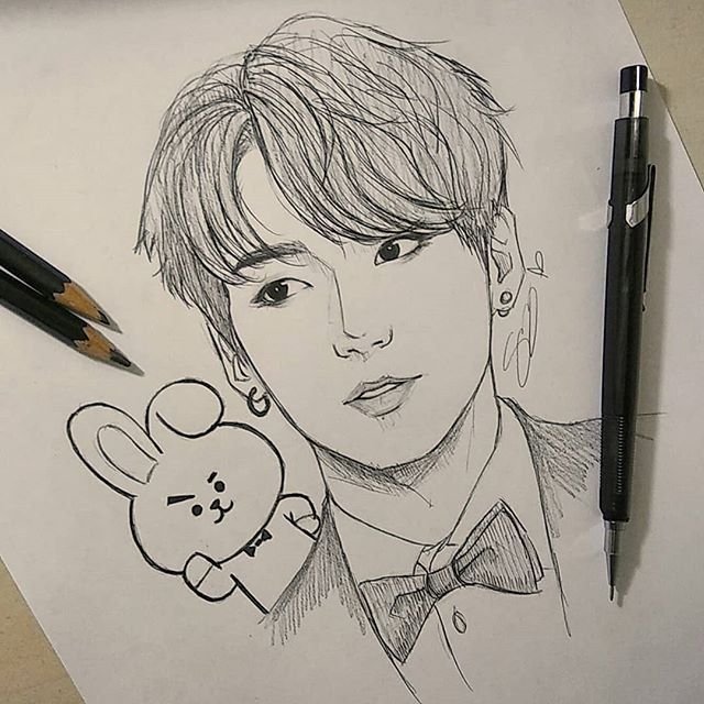 Рисунки BTS Чонгук
