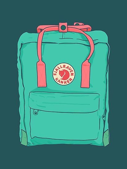 Рюкзак Fjallraven Kanken Стикеры внутри