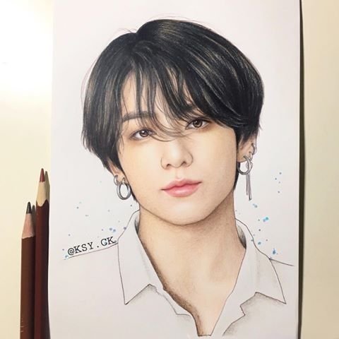 BTS Чонгук портрет