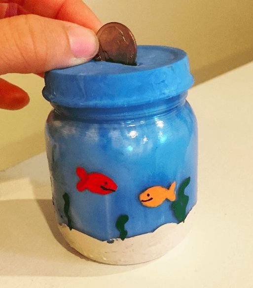 Копилка из баночки