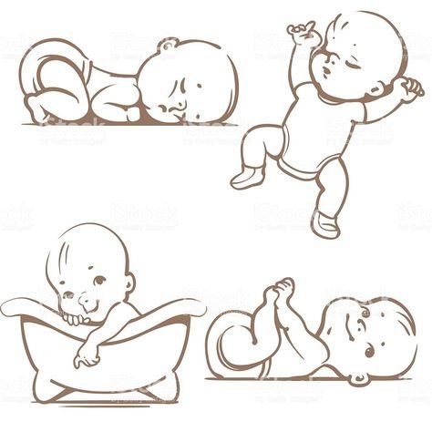 Малыш для срисовки