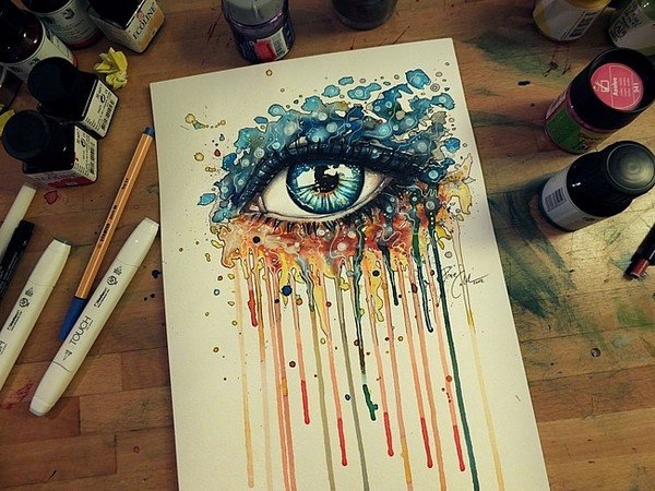 Рисунки красками