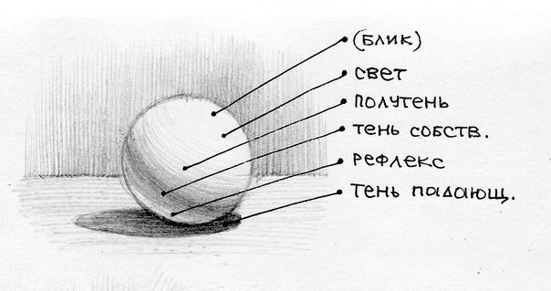 Светотень в рисовании