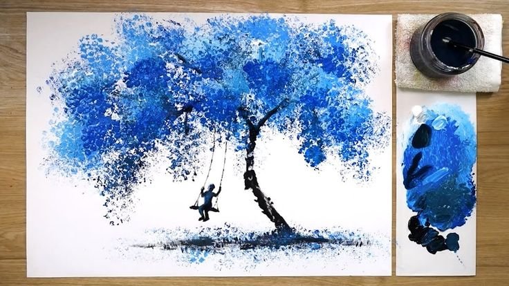 Рисование оттиском