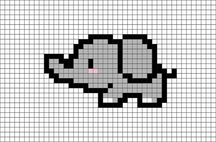 Рисунки по клеточкам лёгкие