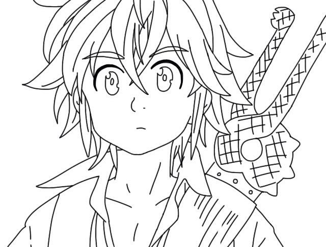 Семь смертных грехов раскраска Мелиодас