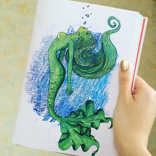 Идеи для рисунков русалки