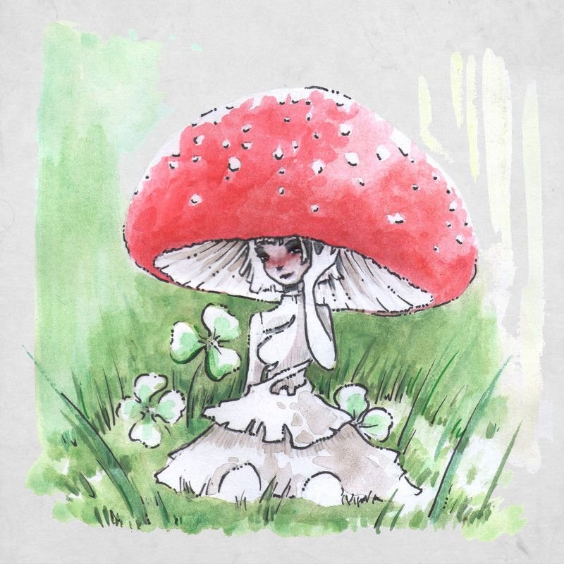 Мухомор рисунок