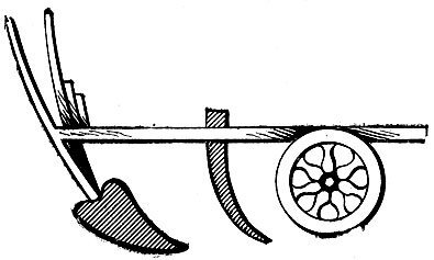 Тяжелый плуг с железным лемехом