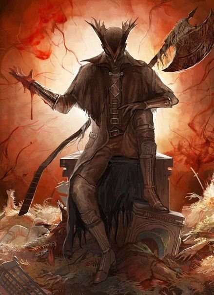 Bloodborne охотник арт