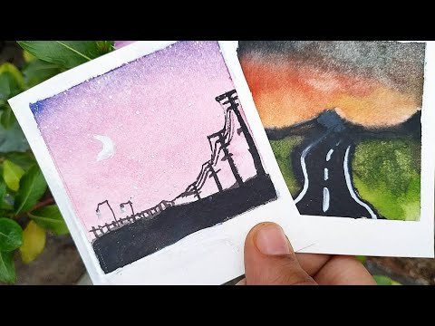 Полароиды рисунки маркерами легкие