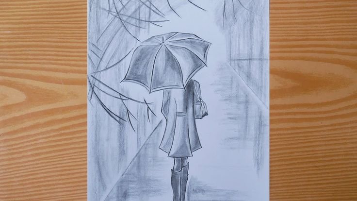 Дождь рисунок