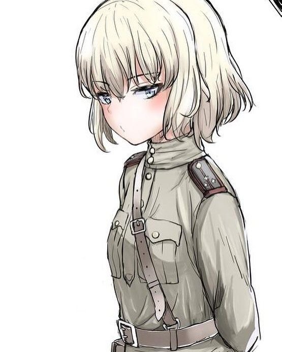Аниме girls und Panzer Катюша