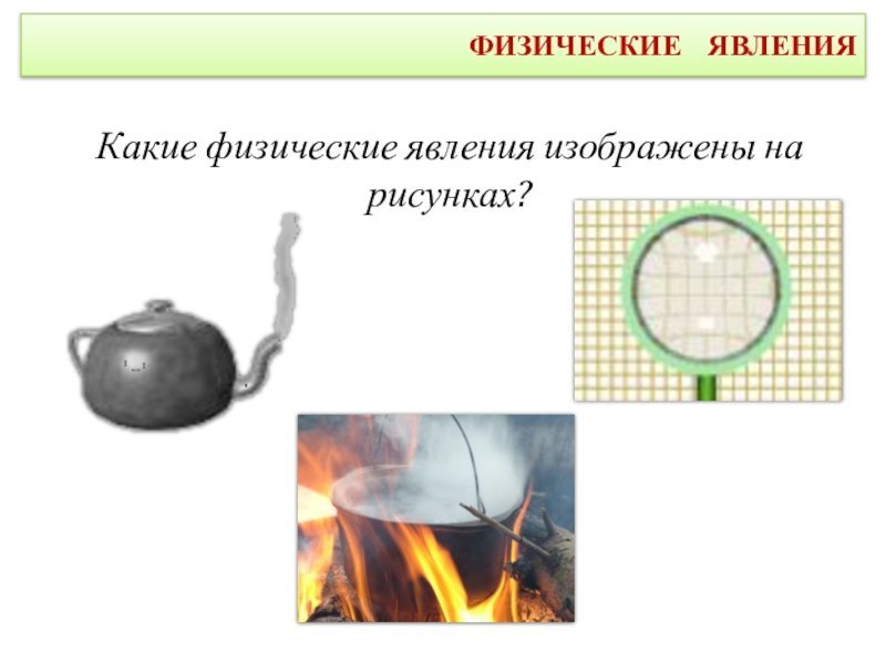Явления в физике