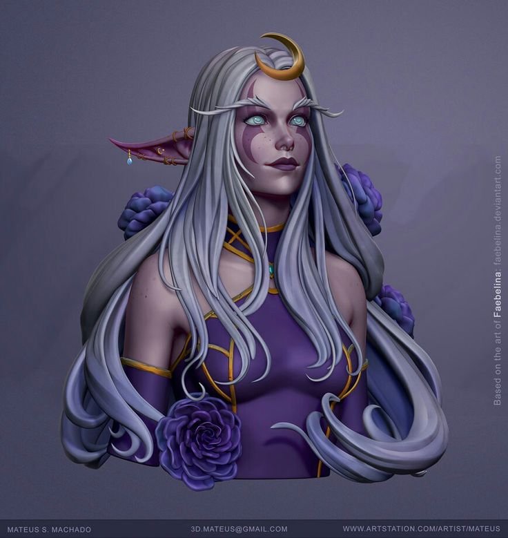 Warcraft эльфы Элуна