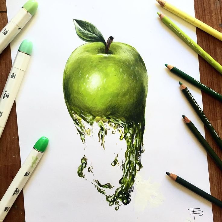 Рисование маркерами для скетчинга