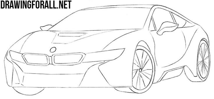 Раскраски для мальчиков BMW i8