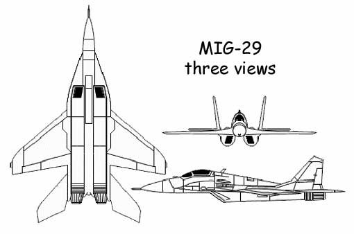 Миг 29 раскраска