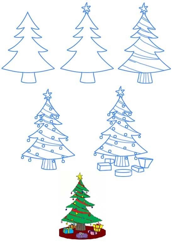 Елка рисунок