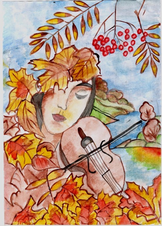 Рисунок на осеннюю тему