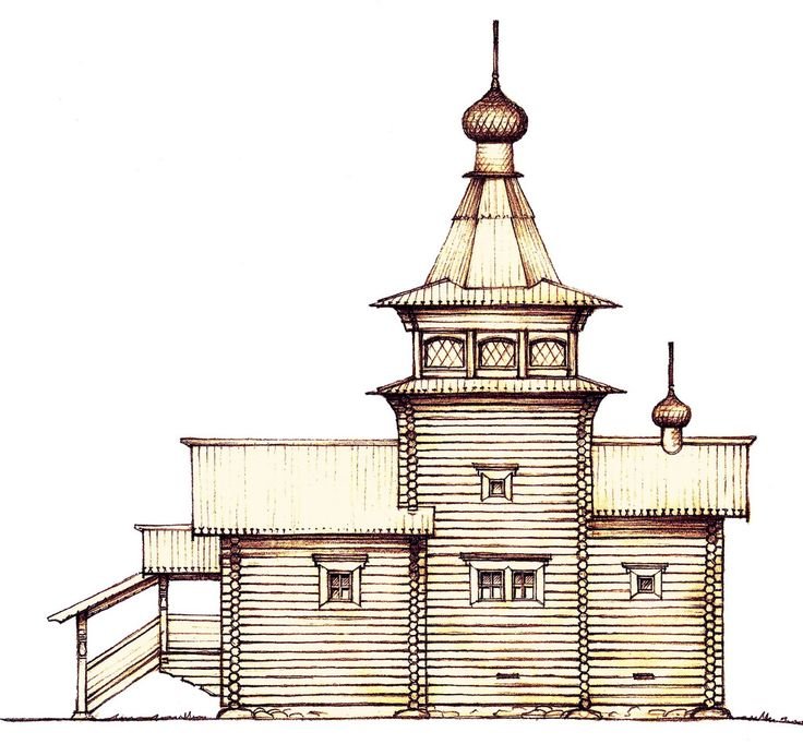 Шатровая деревянная архитектура Кижи