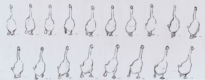 Рисование гуся