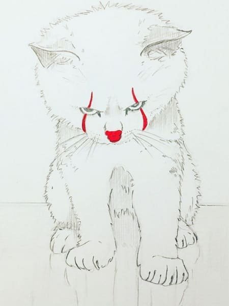 Рисунки котов для срисовки
